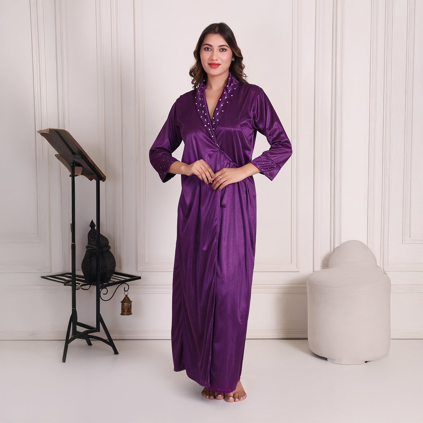 Women Satin Nightwear Set