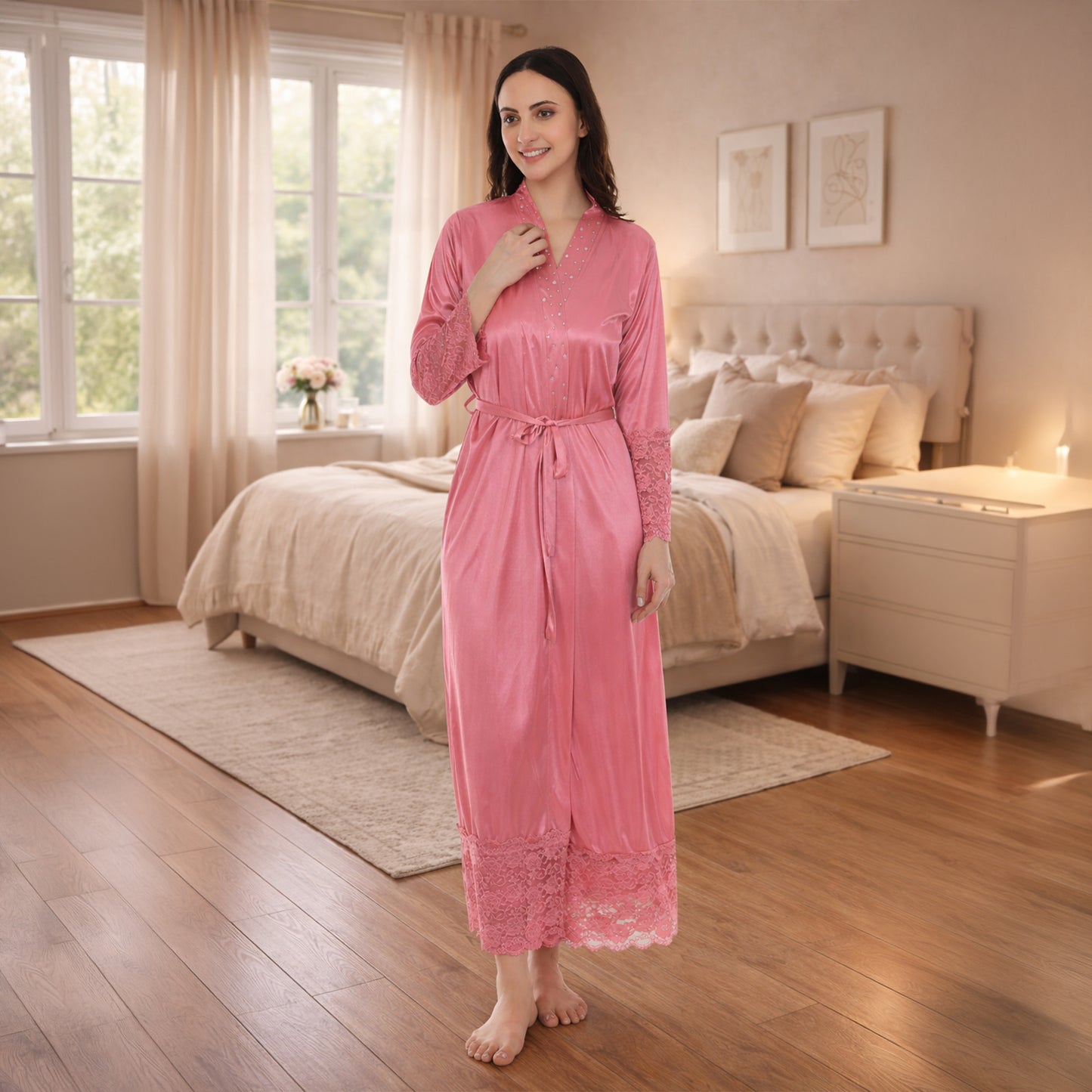Bridal Satin Nightdress Set