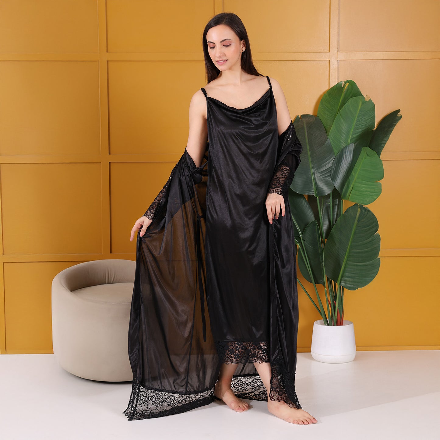 Bridal Satin Nightdress Set