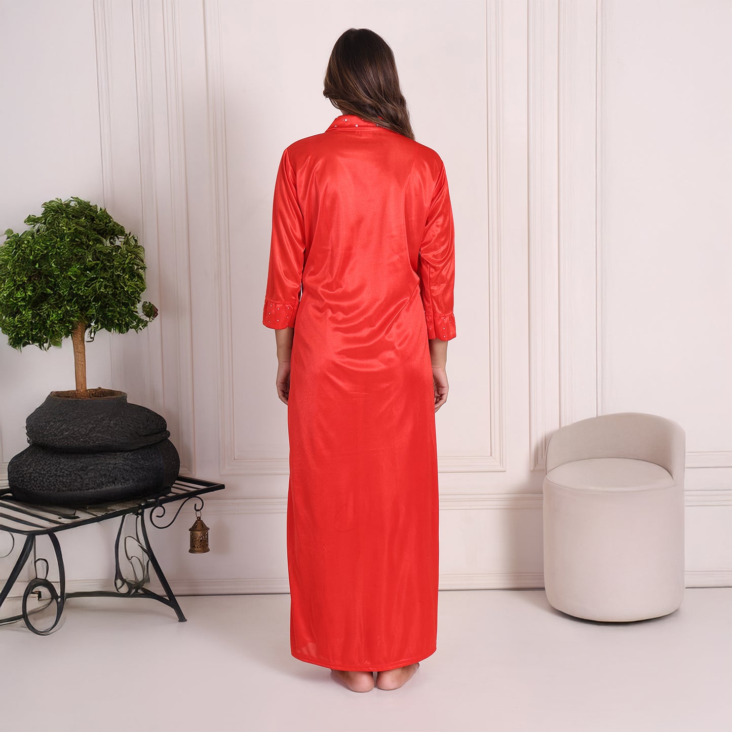 Women Satin Nightwear Set