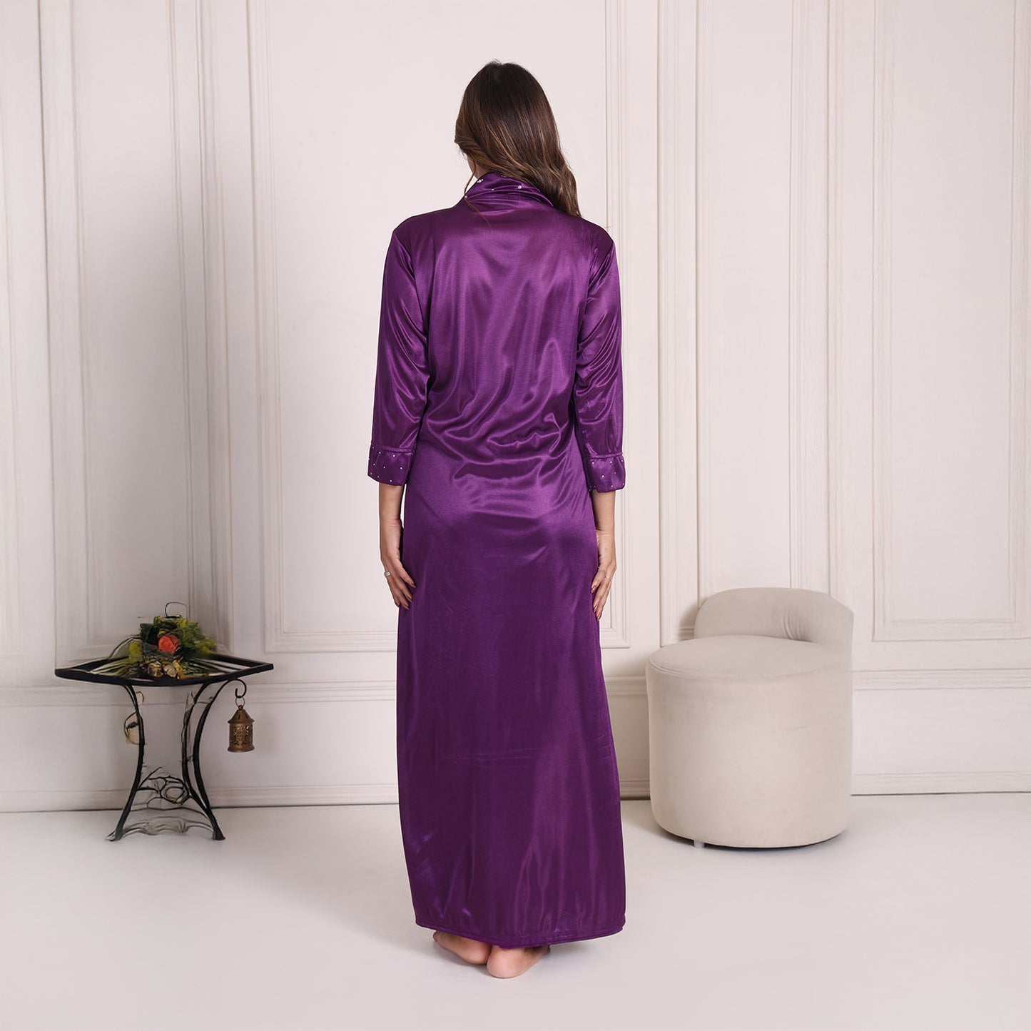 Women Satin Nightwear Set