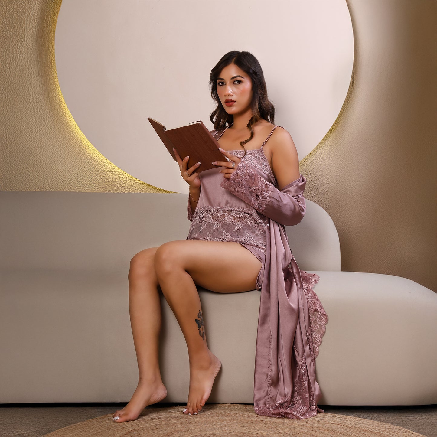 Japanese Satin Top Shorts Set