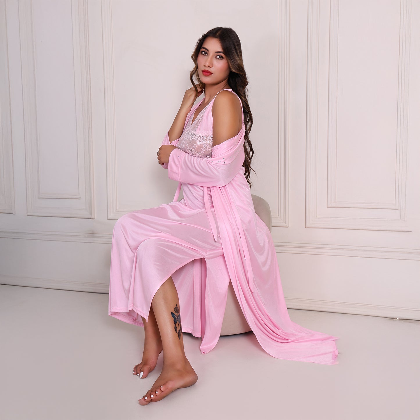 Women Satin Nightwear Set