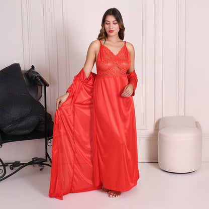 Women Satin Nightwear Set
