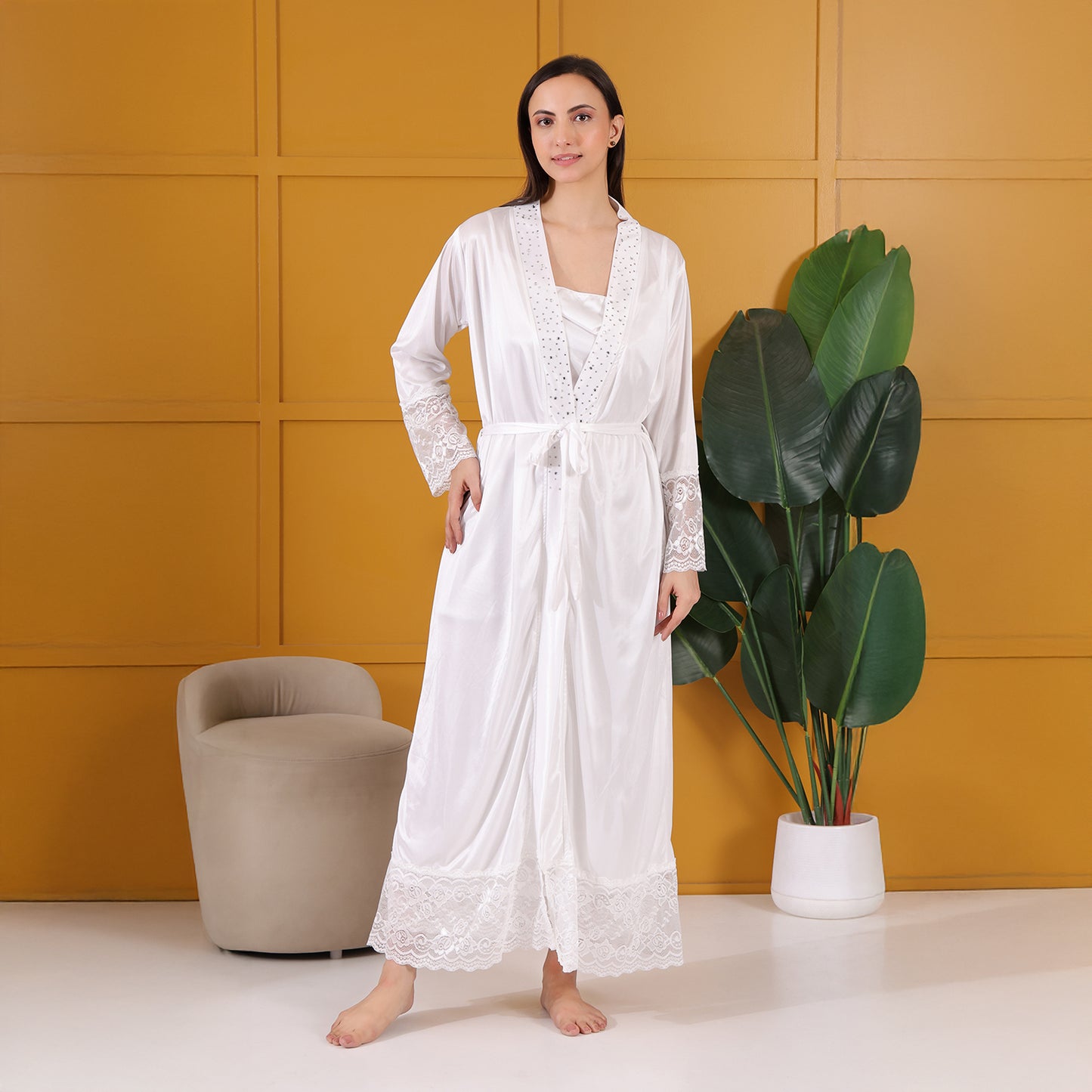 Bridal Satin Nightdress Set