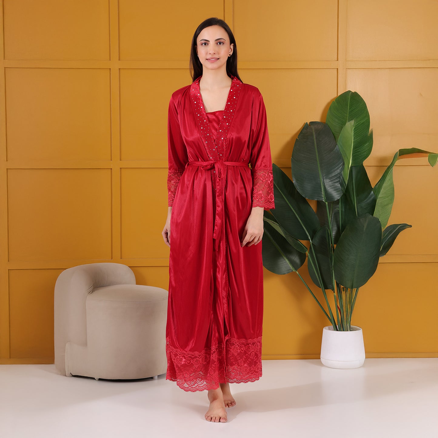 Bridal Satin Nightdress Set