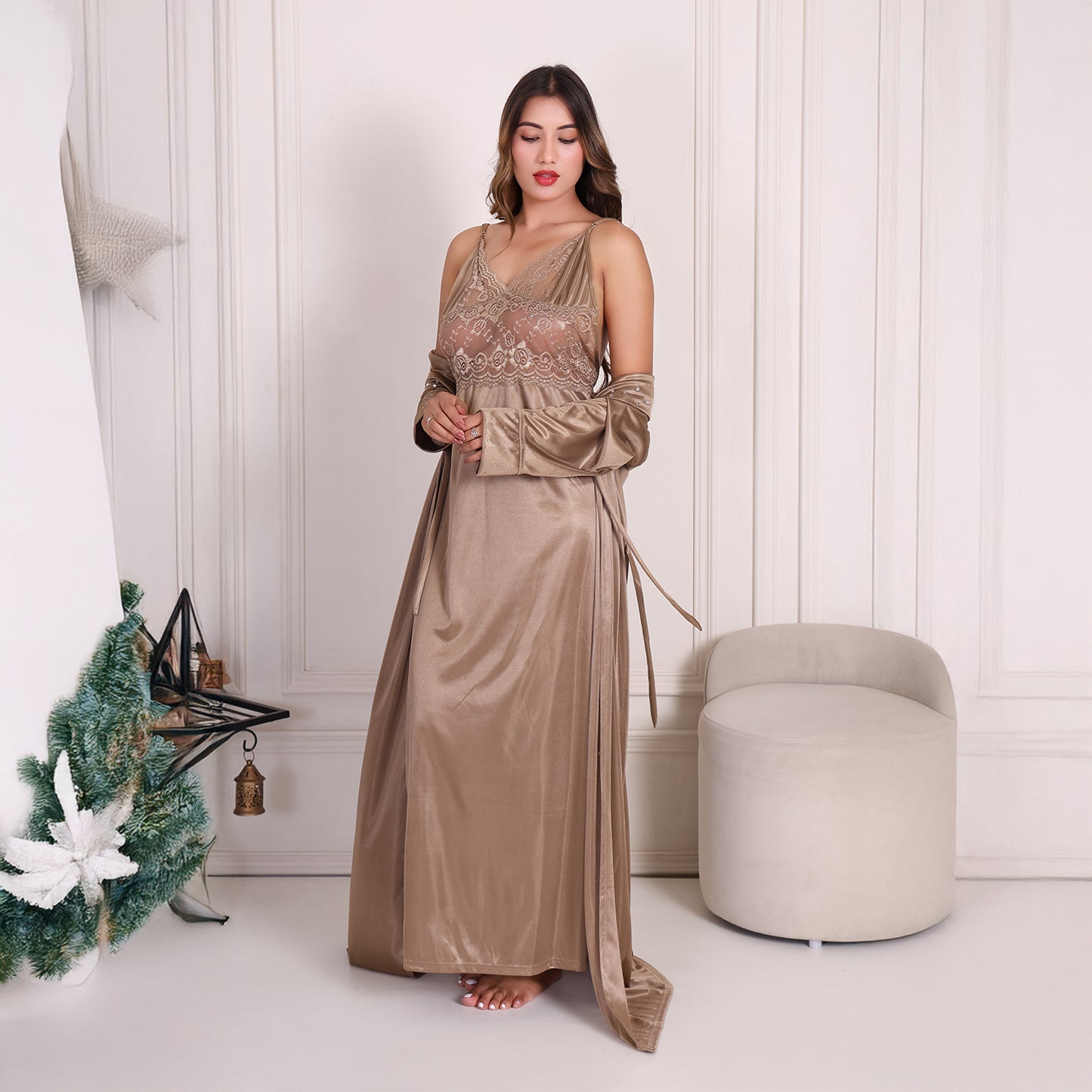 Women Satin Nightwear Set