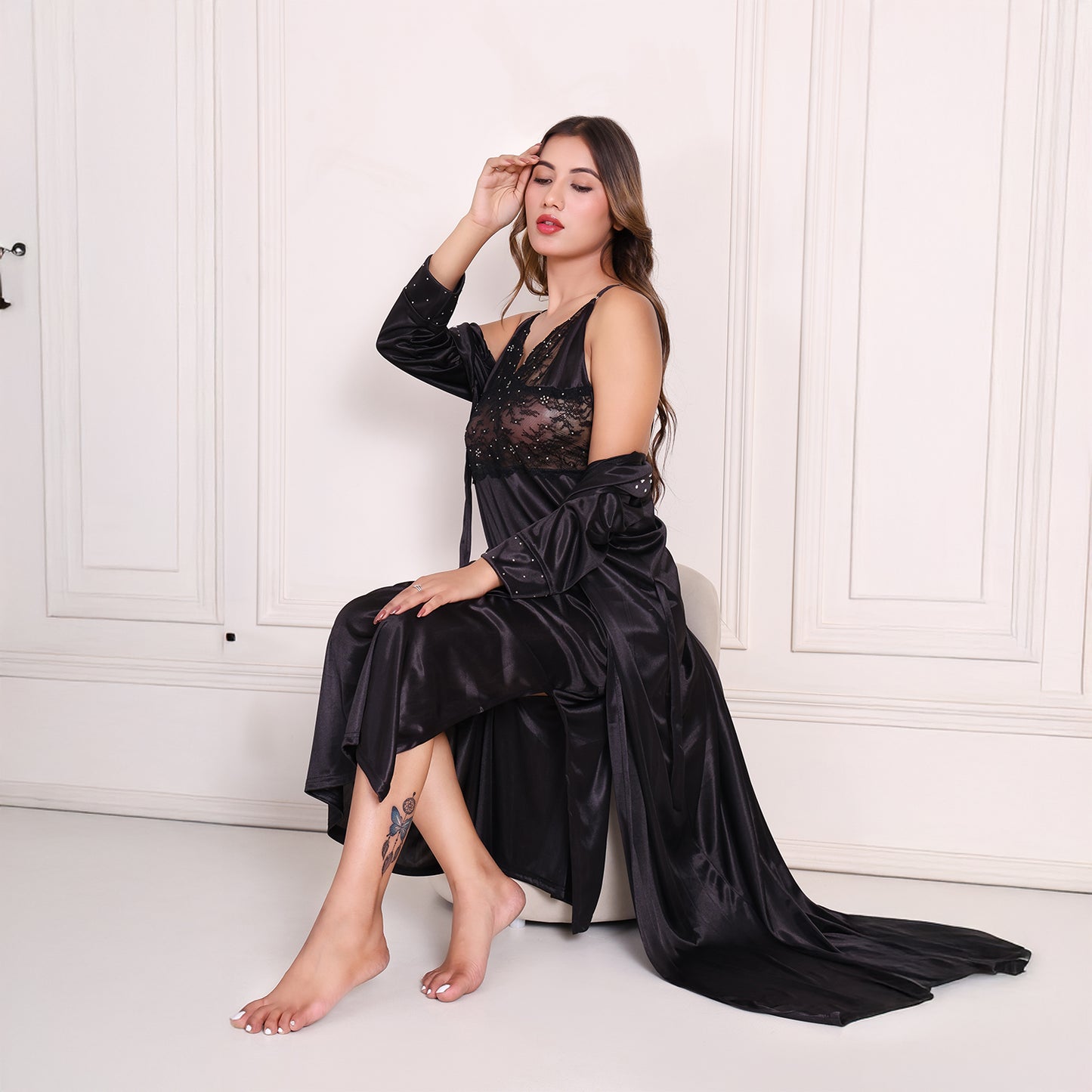 Women Satin Nightwear Set