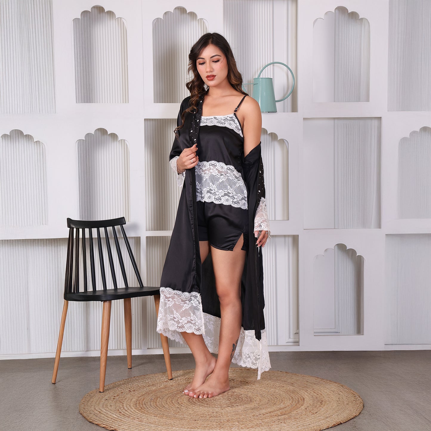 Silky Satin Crop Set