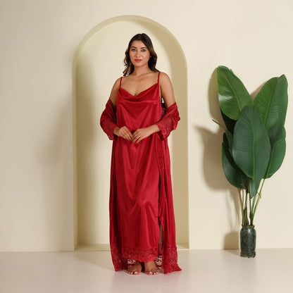 red nighty dress Seductive Red Night Dress for her