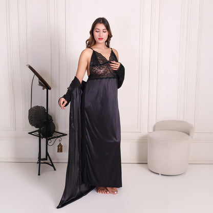 Women Satin Nightwear Set