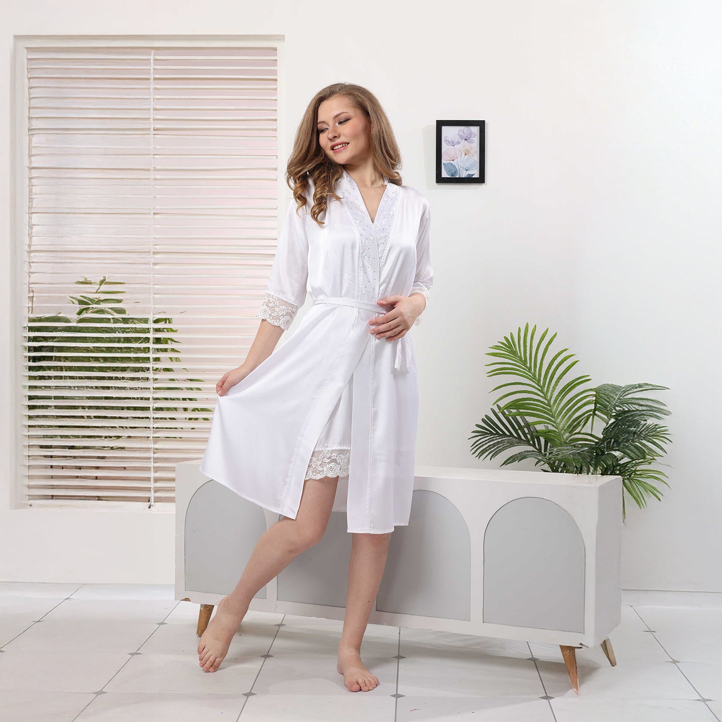 Japanese Satin Women Nightwear set