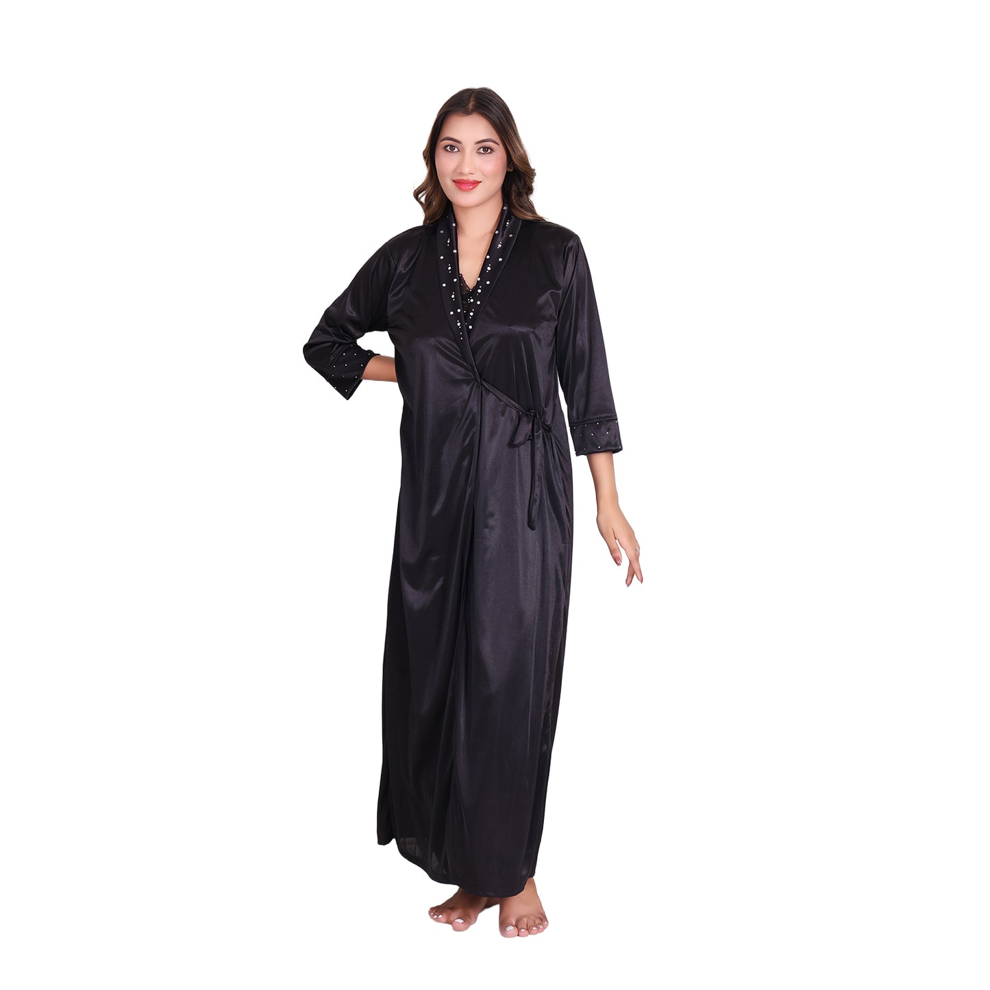 Women Satin Nightwear Set
