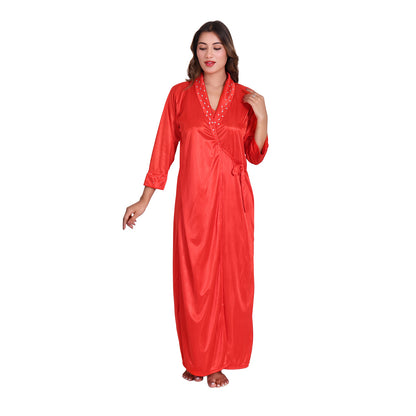 Women Satin Nightwear Set